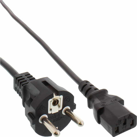 dây nguồn cực dài / màu, tiếp xúc bảo vệ thẳng trên phích cắm điện Phụ kiện C13 Ghế massage đen 3 mét thế giới